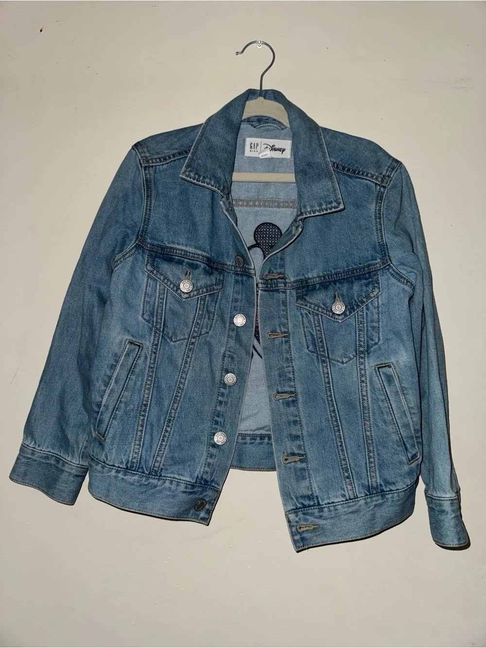 ‼️SALE‼️ GAP Disney Denim Jacket with Mickey Mouse Patch